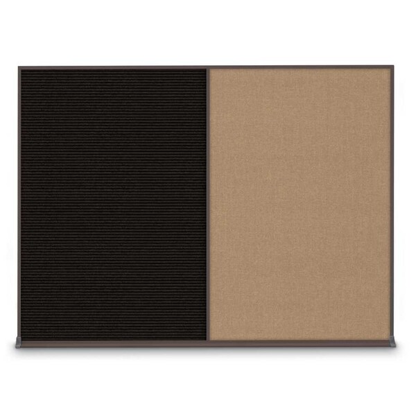Double Door Radius Plus Corkboard, 60"X